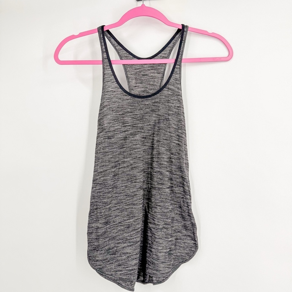 Lululemon Athletica Gray Relaxed Backless Tank Top